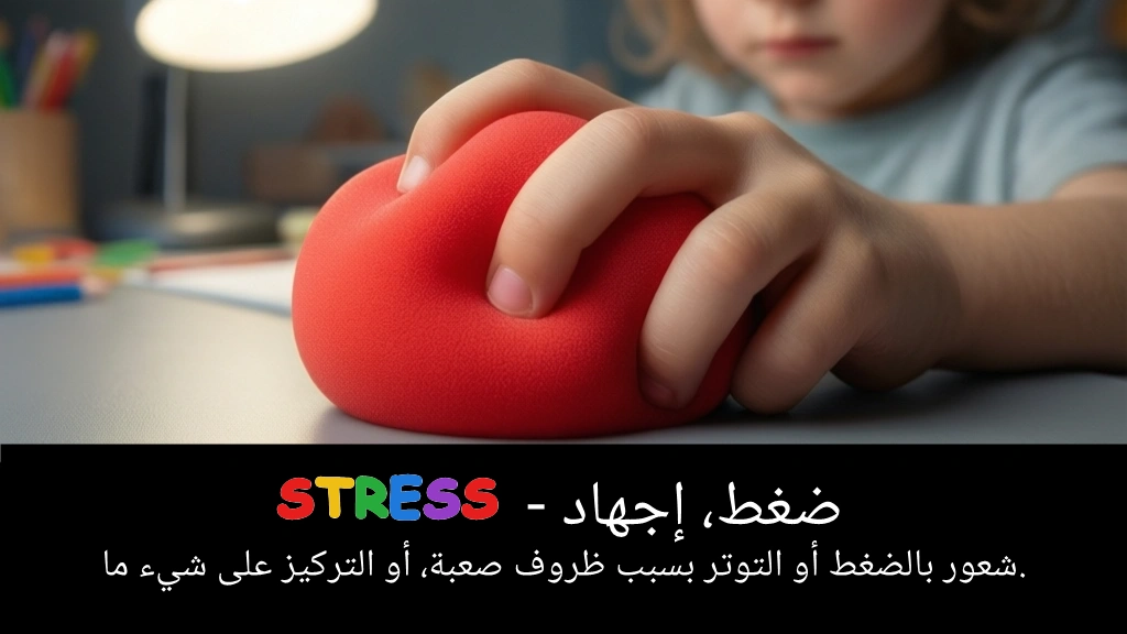 Arabic Illustration for stress